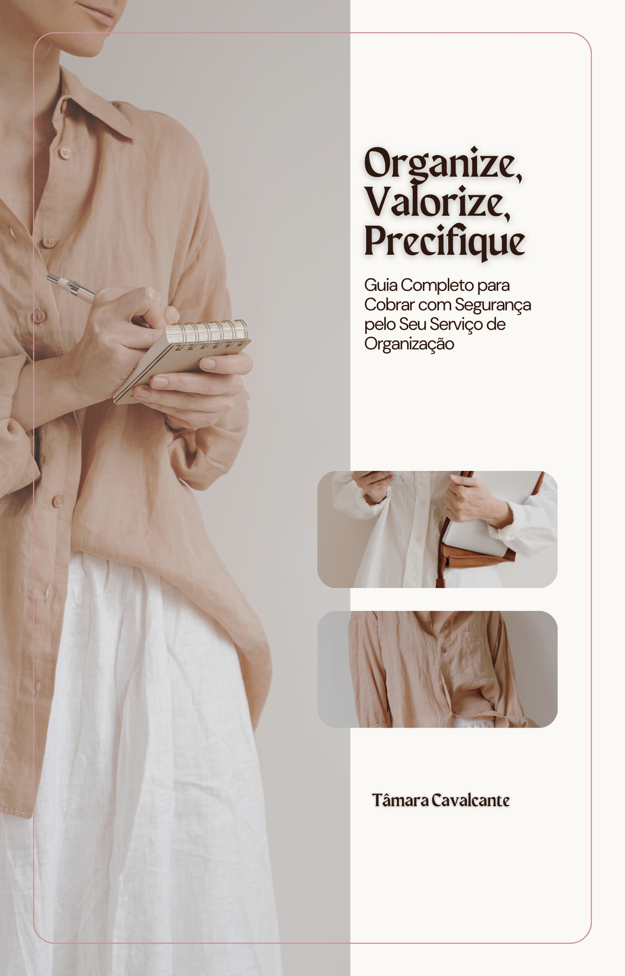 Capa do ebook Organiza, Valorize, Precifique